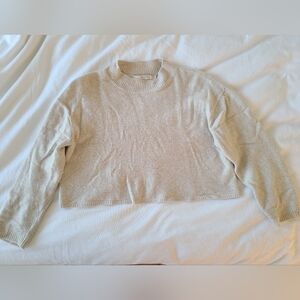 SZEKI 7115 Merino Wool Blend Sweater - Oatmeal - Size S